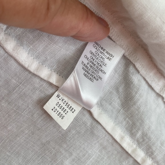 Linen jacket without fastening with pockets size L no tag - Picture 5 of 10